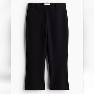 H&M Capri Black Slim Fit Dress Pants Size 12 Business Casual Academia